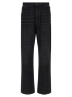 Black Loose Mid Rise Jeans 1