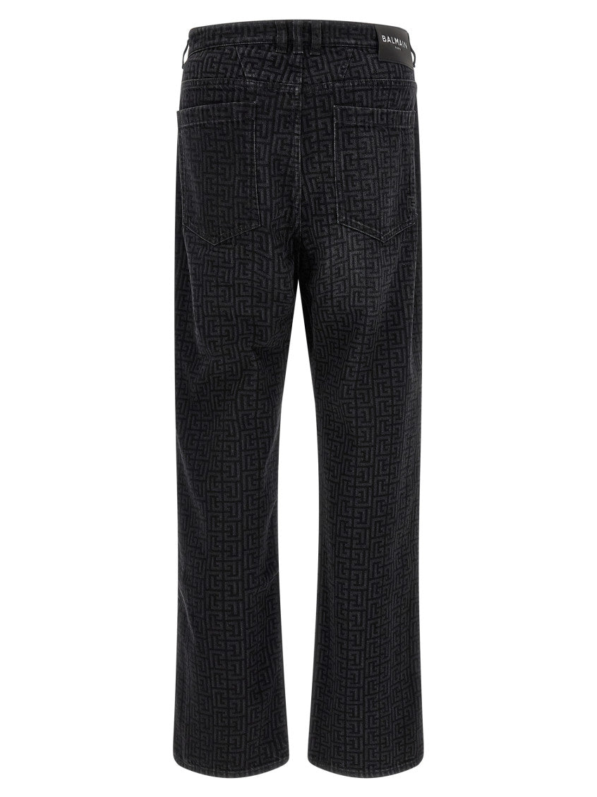Black Loose Mid Rise Jeans 2