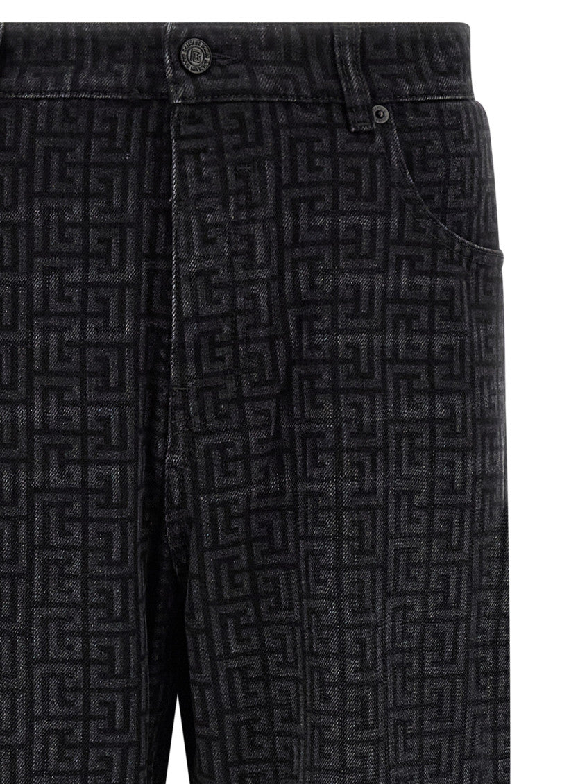 Black Loose Mid Rise Jeans 3