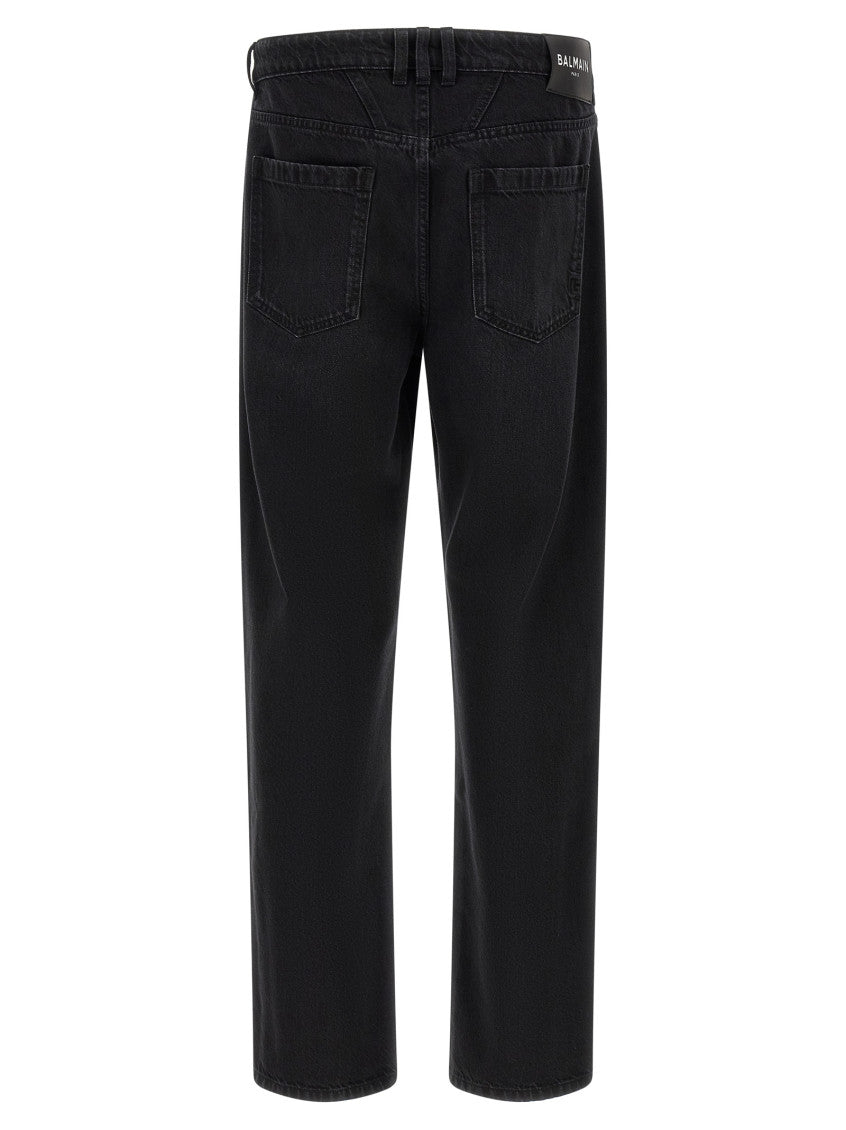 Black Regular Mid Rise Jeans 2