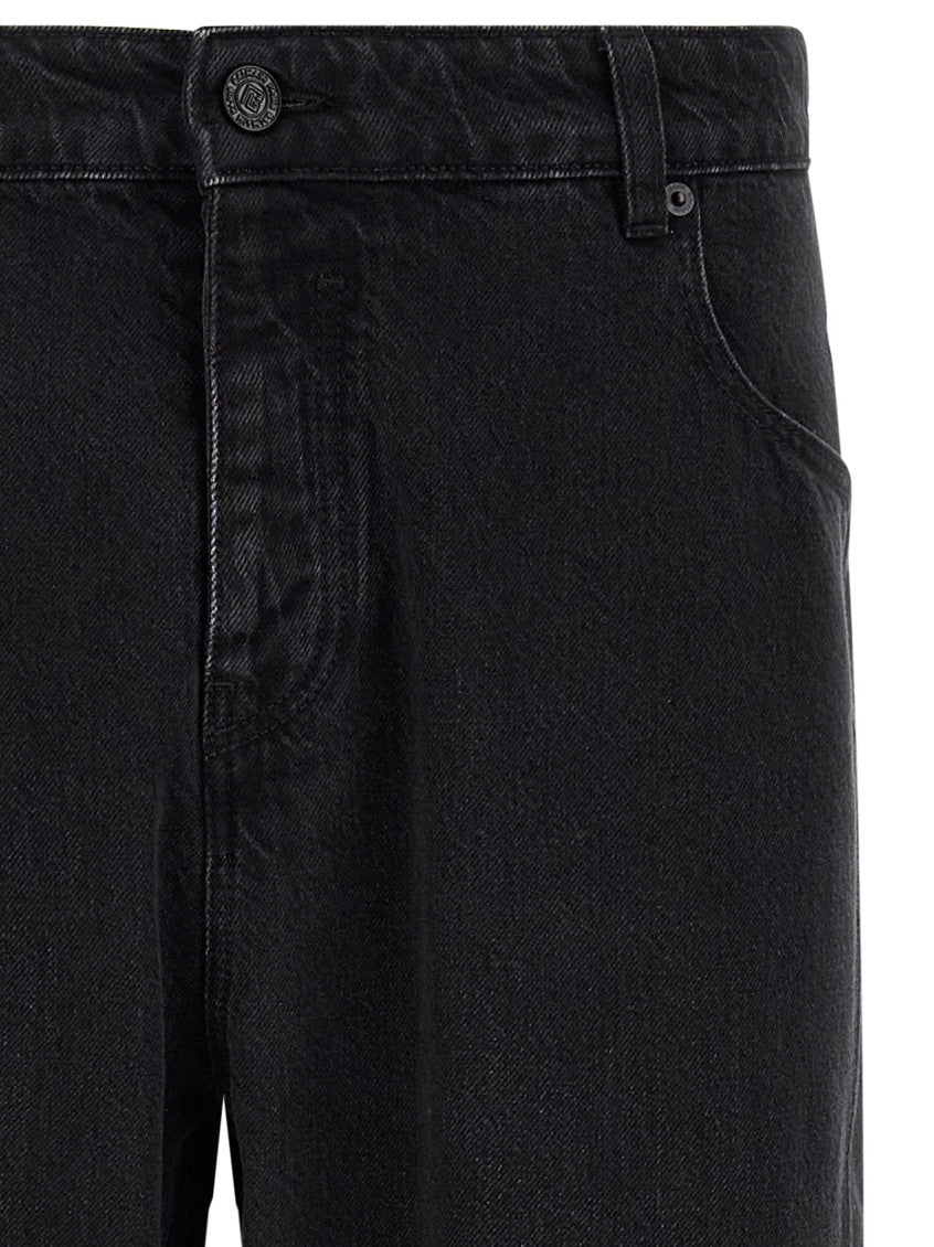 Black Regular Mid Rise Jeans 3