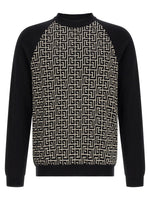 Black Logo Crew Neck Sweater 1