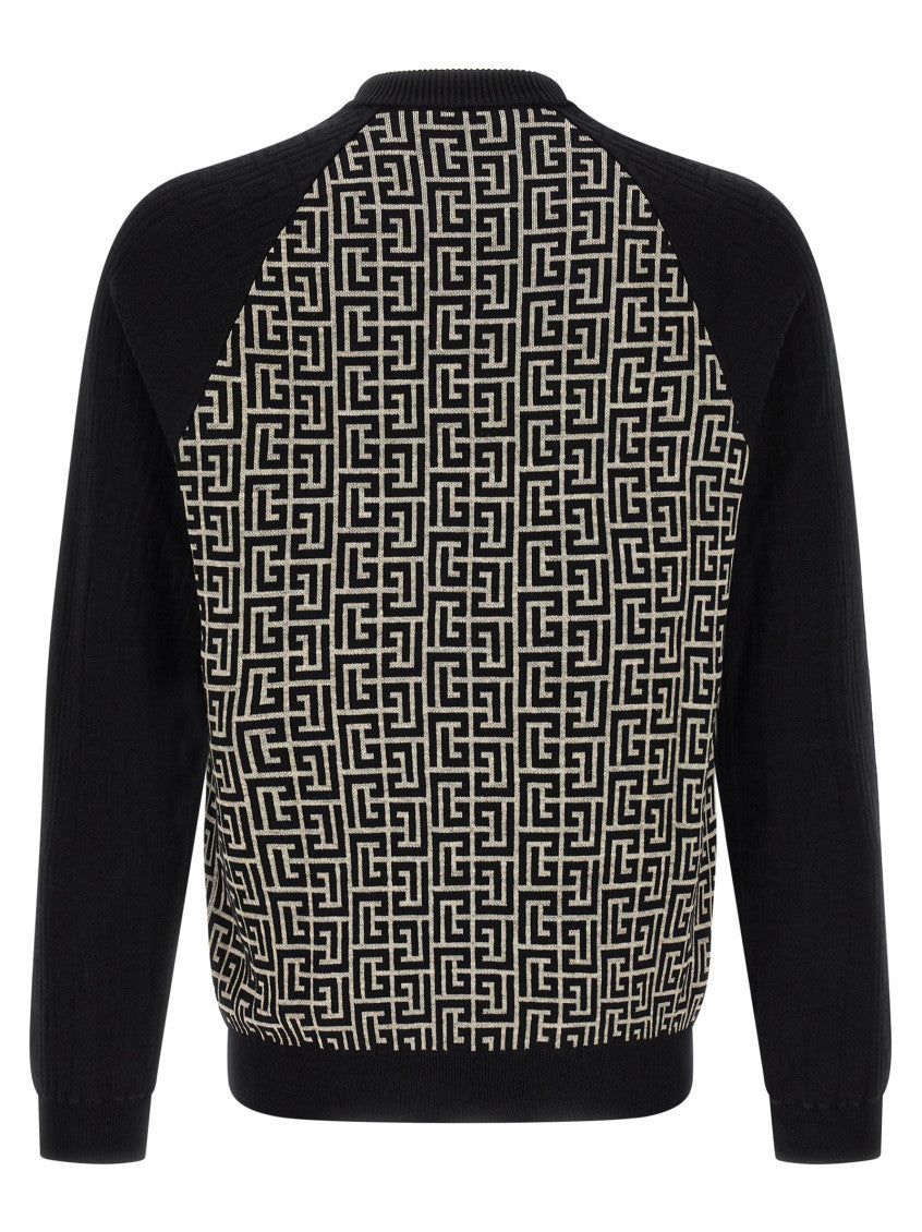Black Logo Crew Neck Sweater 2