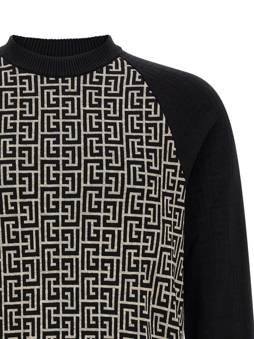 Black Logo Crew Neck Sweater 3