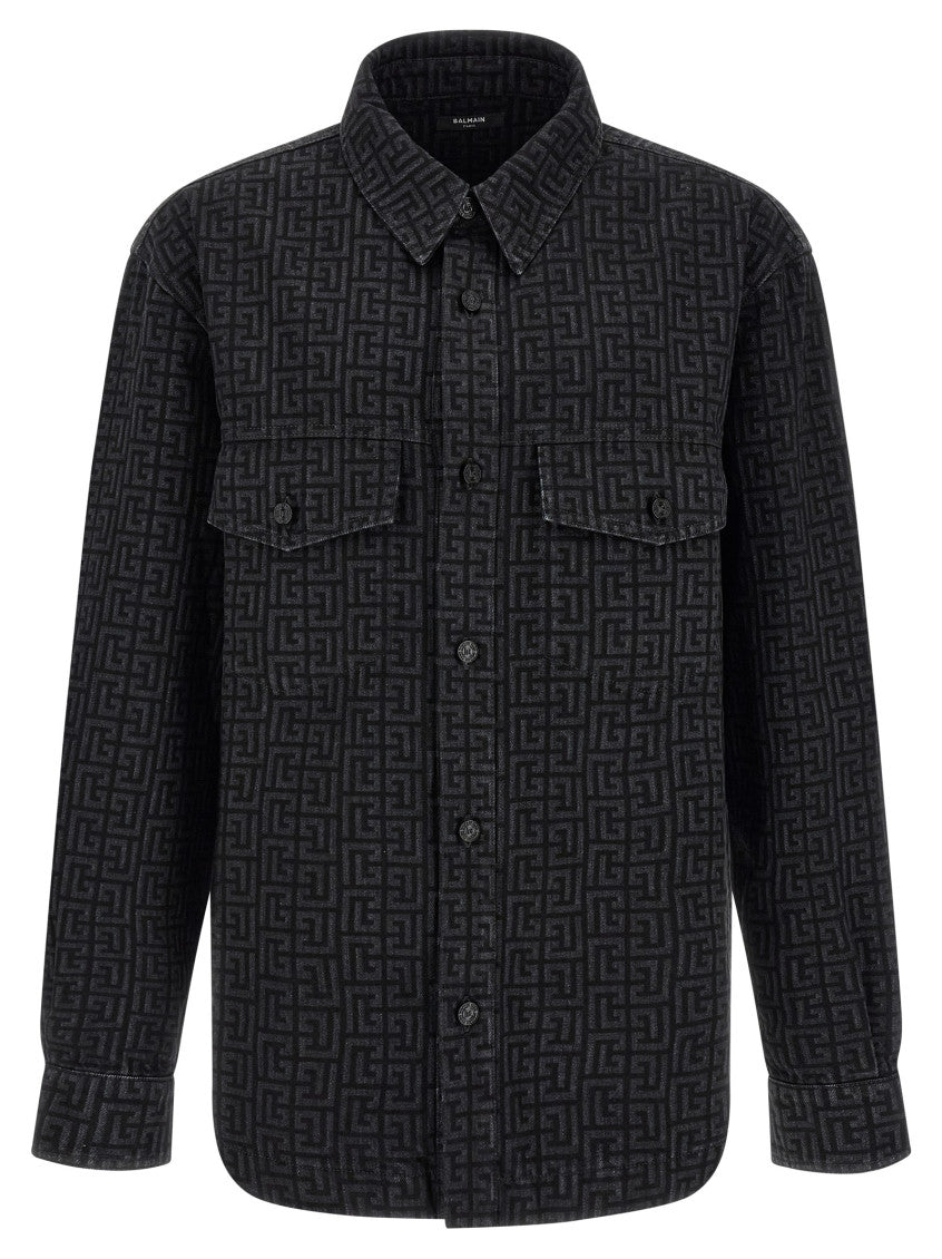 Black Regular Logo Shirt 1