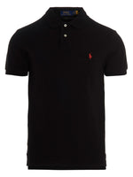 Black Logo Shirt Collar Polo 1