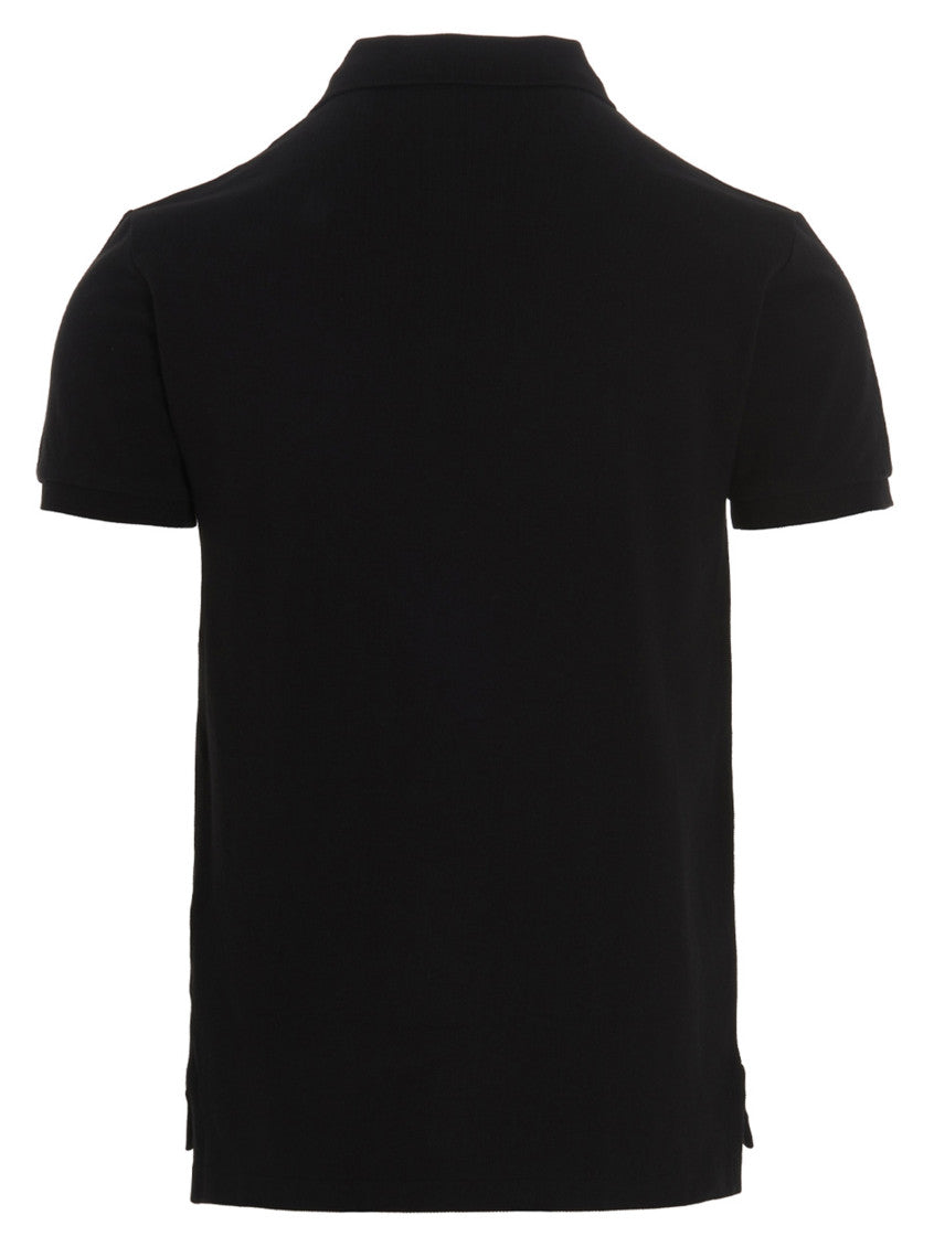 Black Logo Shirt Collar Polo 2