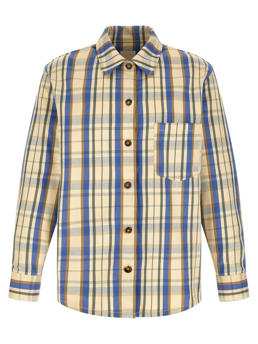 Yellow Relaxed Checks Shirt 1