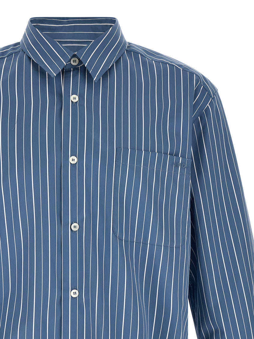 Blue Relaxed Stripes Shirt 3