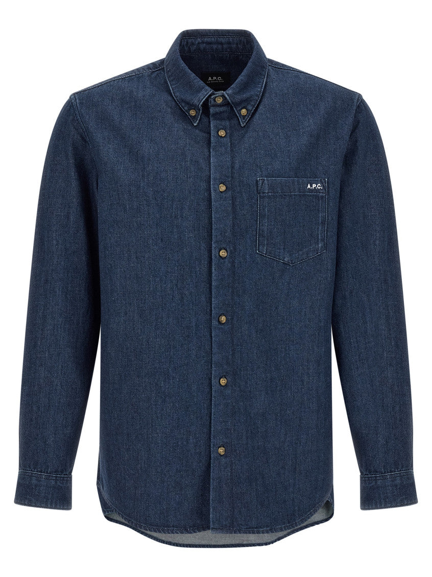 Blue Regular Solid Shirt 1
