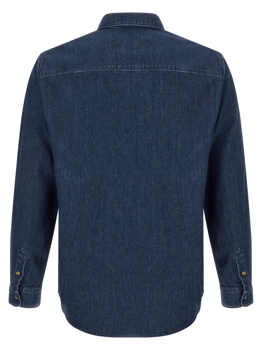 Blue Regular Solid Shirt 2
