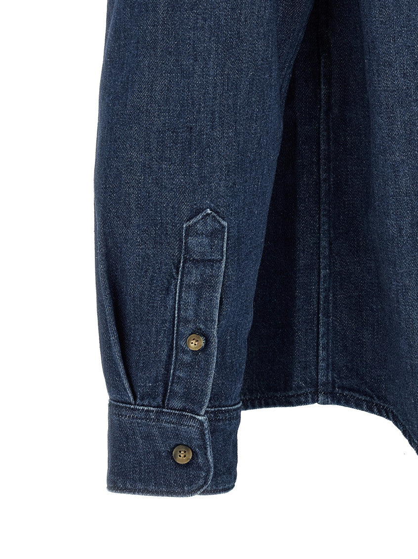 Blue Regular Solid Shirt 4
