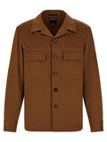 Brown Regular Solid Overshirt 1