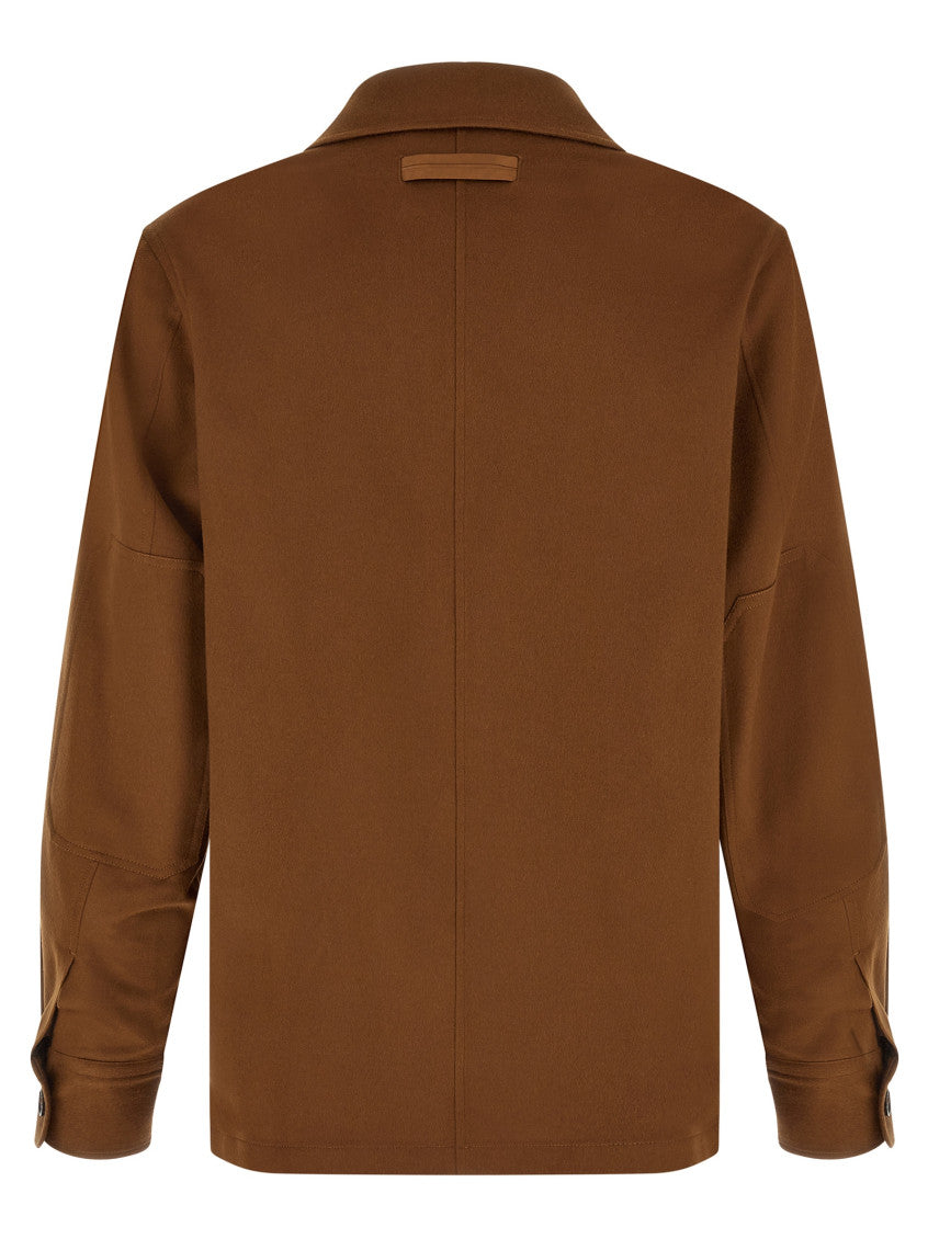 Brown Regular Solid Overshirt 2