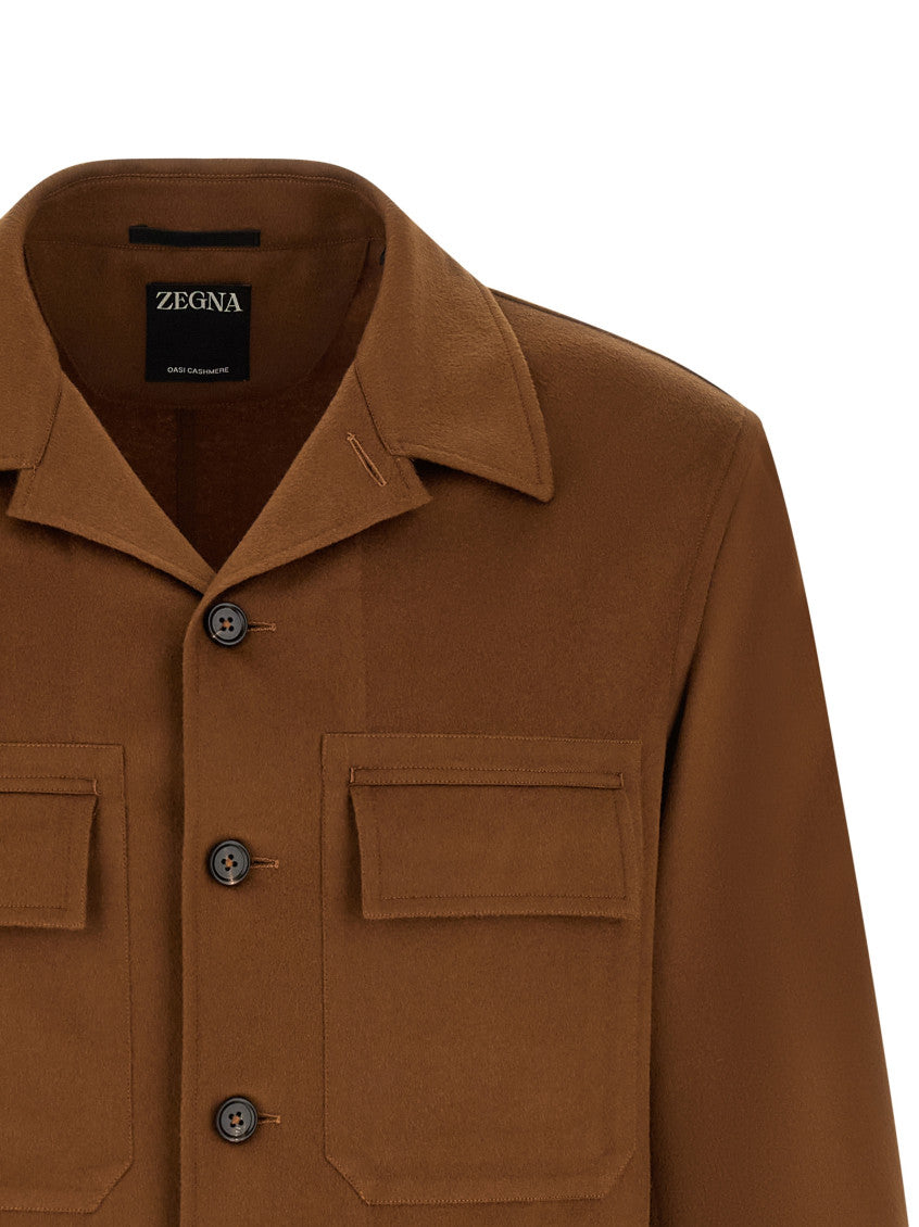 Brown Regular Solid Overshirt 3