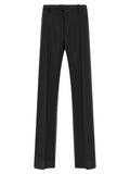 Black Straight Flat Front Pants 1