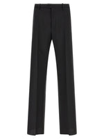 Black Straight Flat Front Pants 1