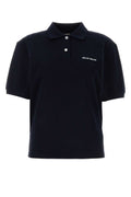 Blue Logo Shirt Collar Polo 1