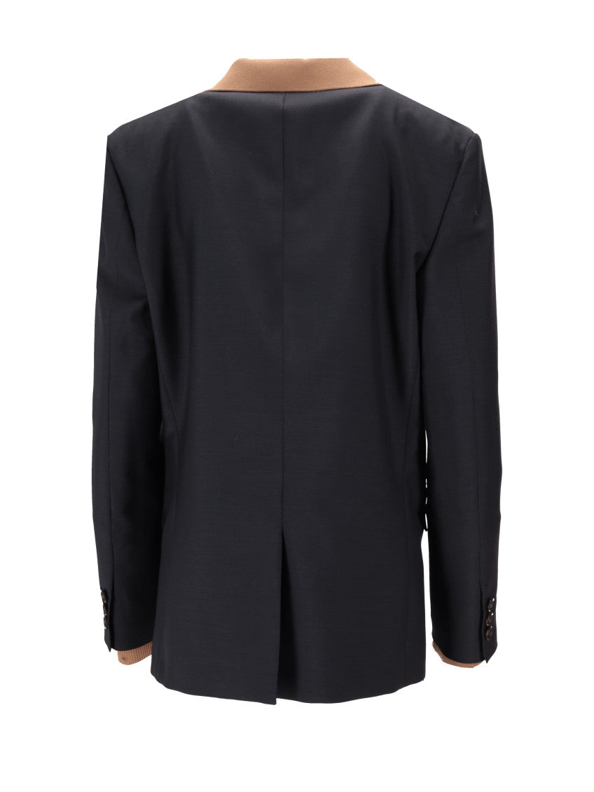 Black Notched Lapel Jacket 2