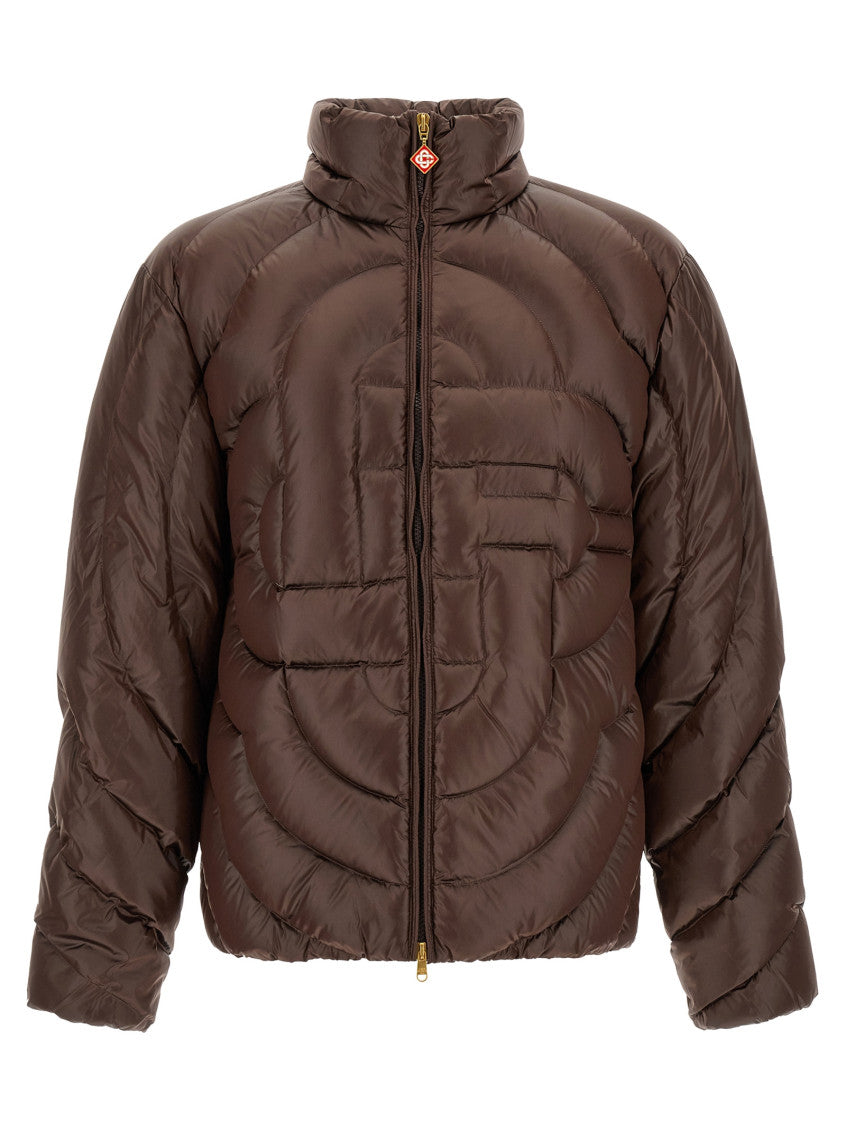 Brown Quilted Hood Jacket 2