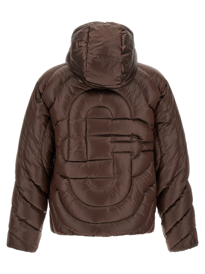 Brown Quilted Hood Jacket 3