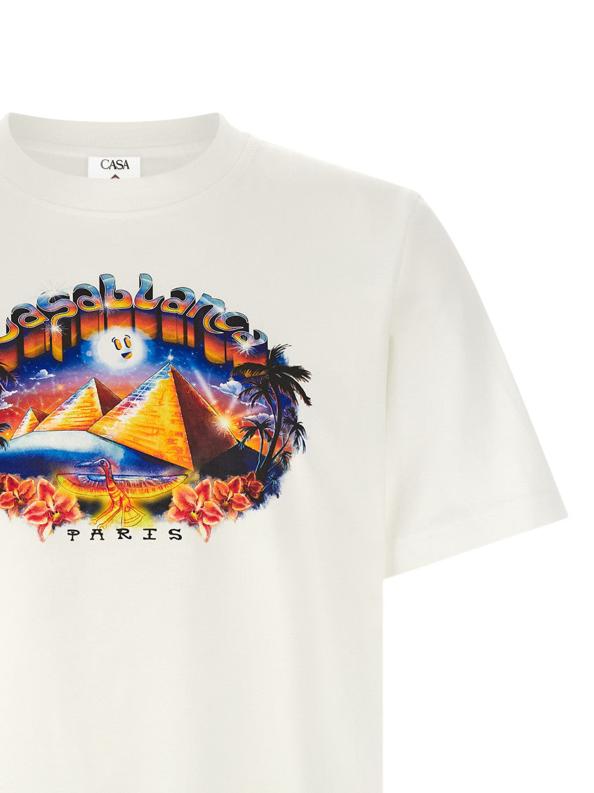 White Graphic Crew Neck T-Shirt 3