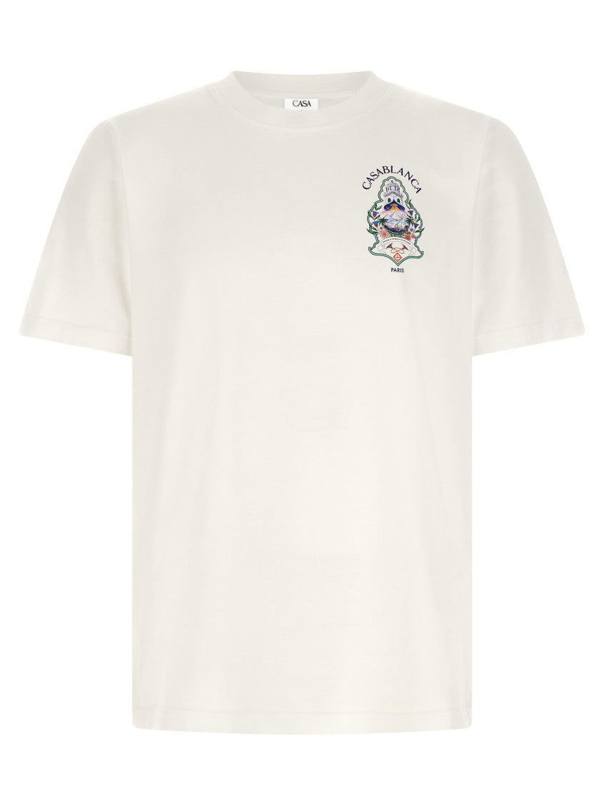 White Graphic Crew Neck T-Shirt 1