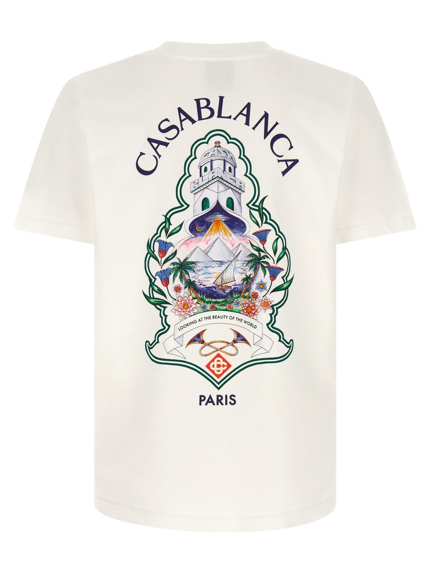 White Graphic Crew Neck T-Shirt 2