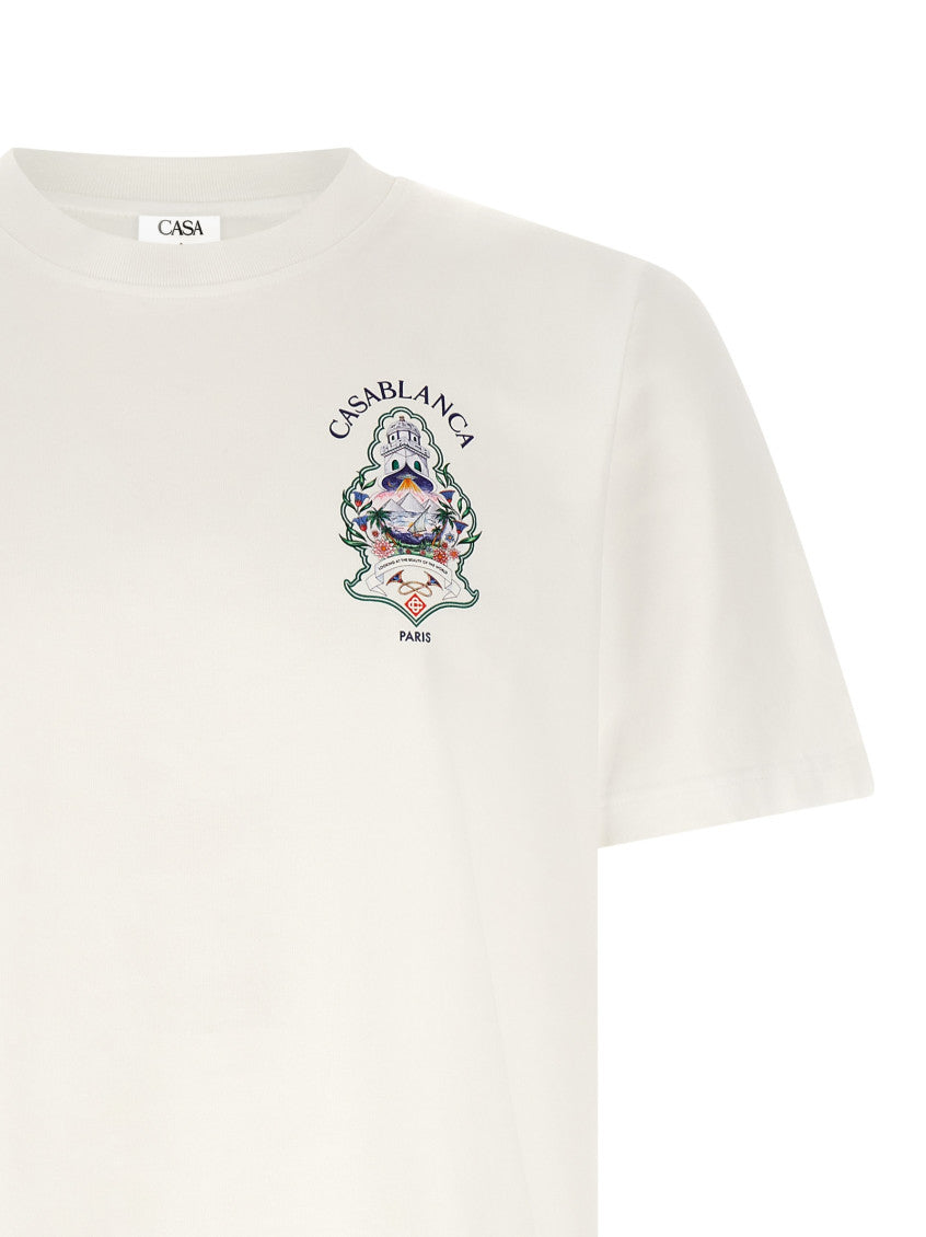 White Graphic Crew Neck T-Shirt 3