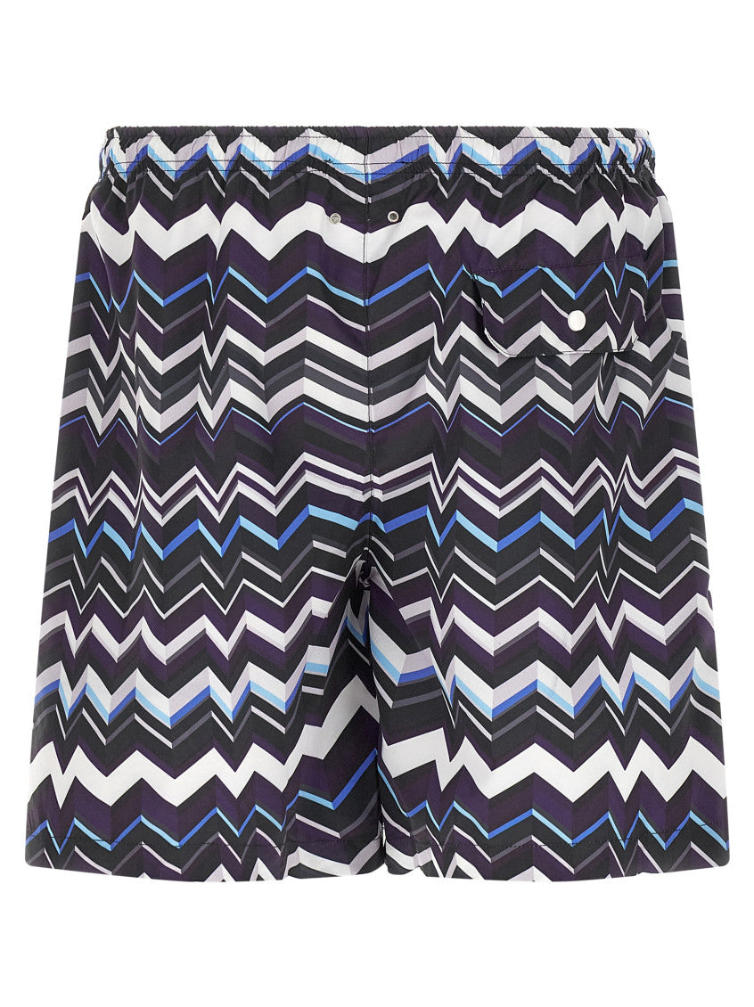 Multicolor Printed Swim Shorts 2