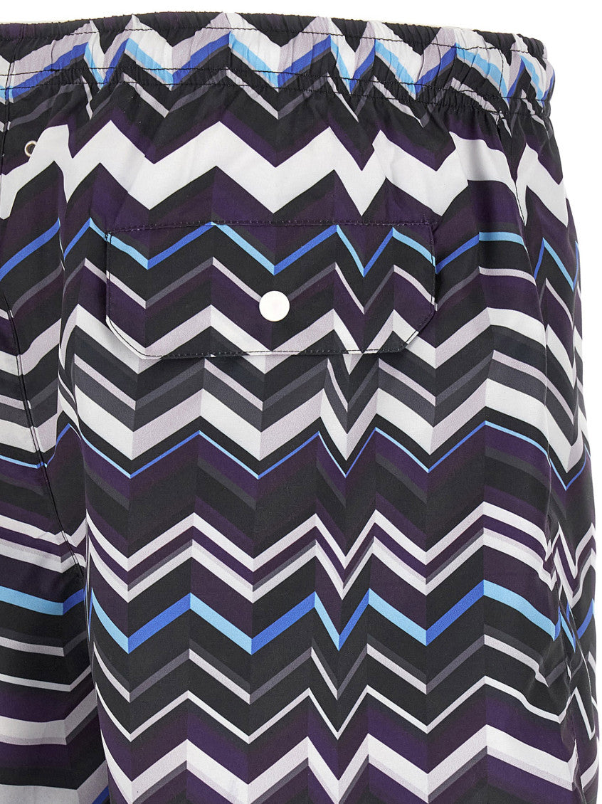 Multicolor Printed Swim Shorts 4