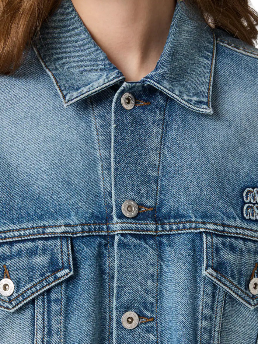 Navy Blue Shirt Collar Jacket 4