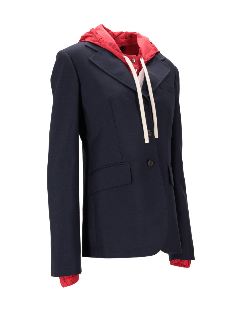 Navy Solid Hood Jacket 3