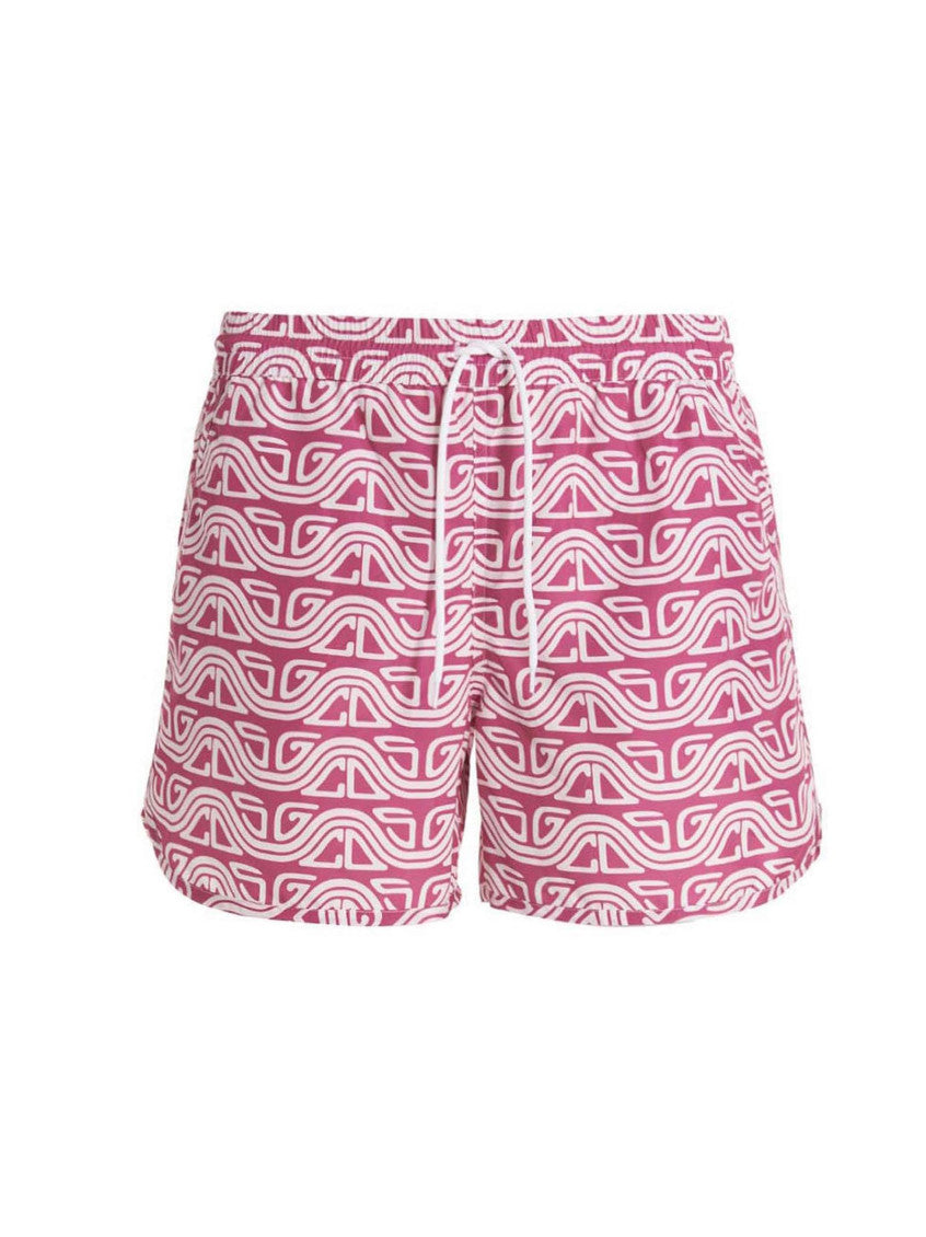 Fuchsia Logo Swim Shorts 1