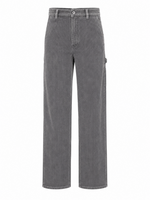 Grey Straight Mid Rise Jeans 1
