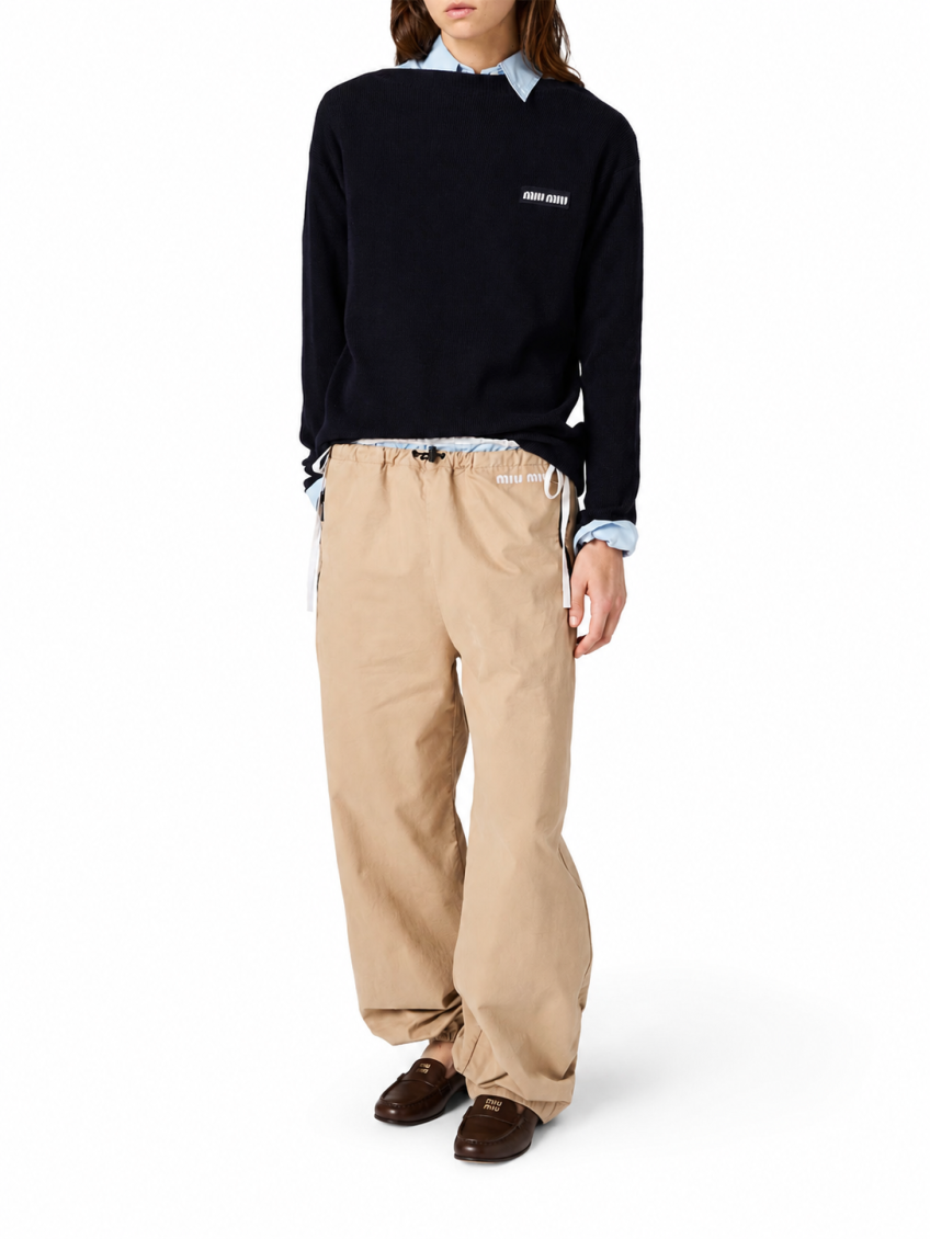 Beige Relaxed Joggers Pants 2