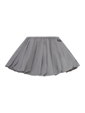 Grey Pleated Mini Skirt 1