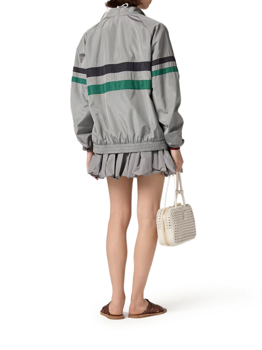 Grey Pleated Mini Skirt 4