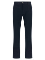 Blue Slim Flat Front Pants 1