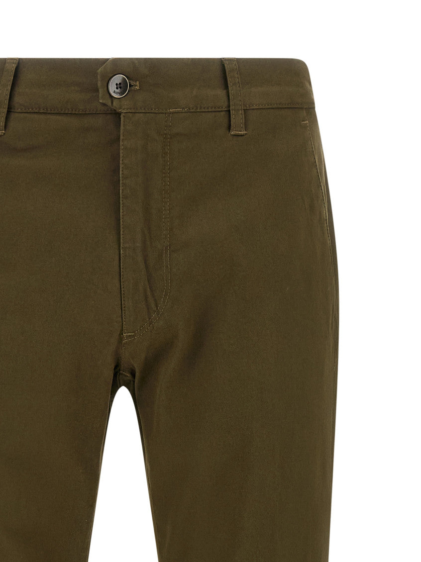 Olive Green Cotton Trousers 3