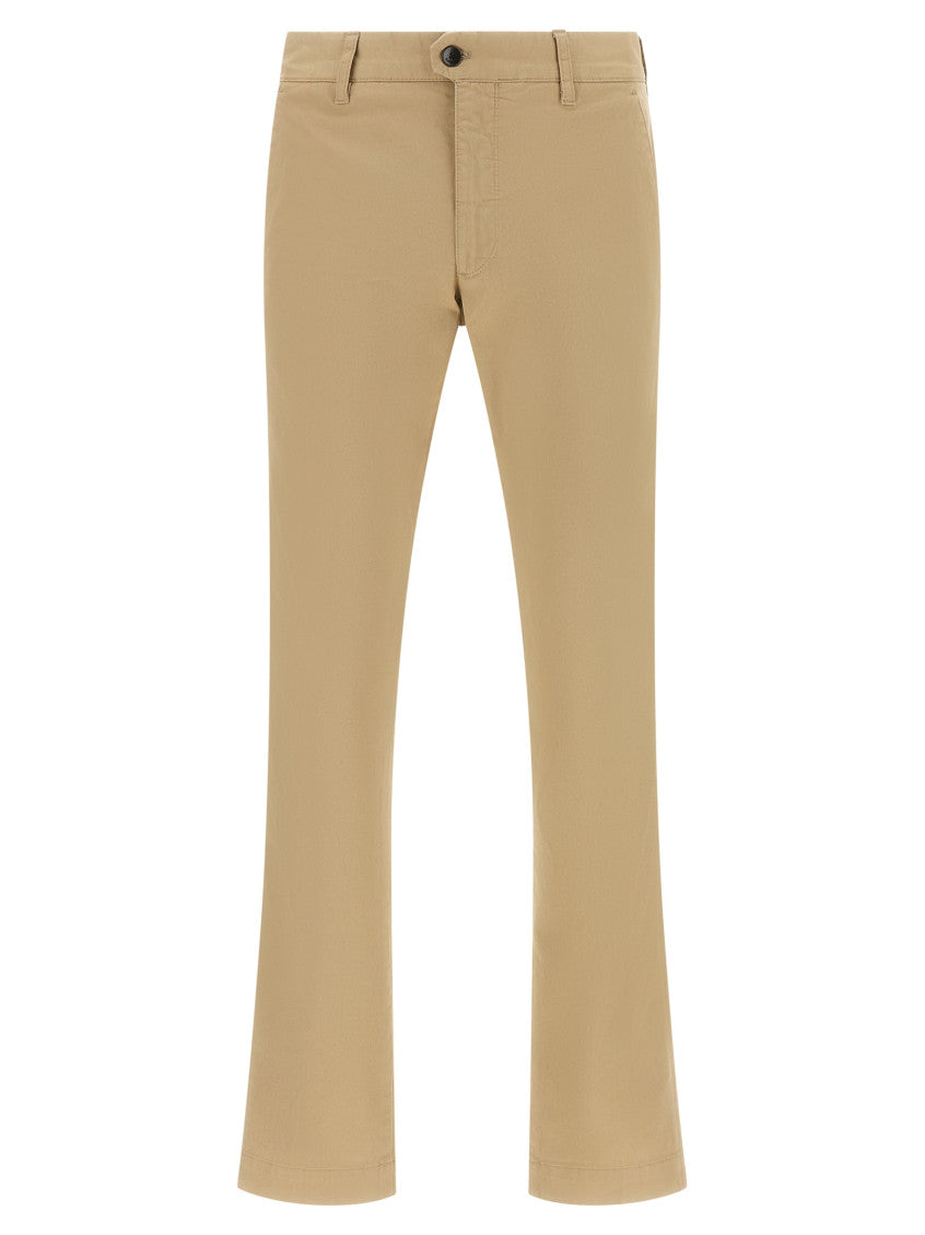 Beige Slim Chino Pants 1