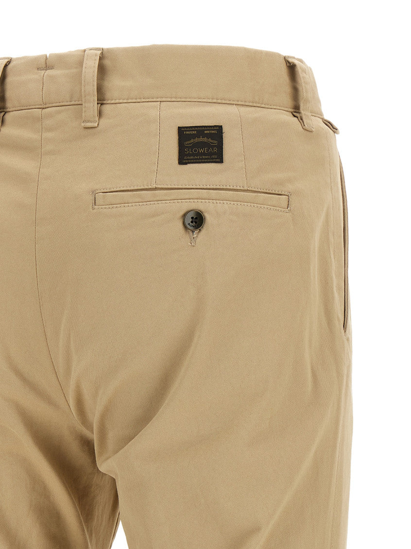 Beige Slim Chino Pants 4