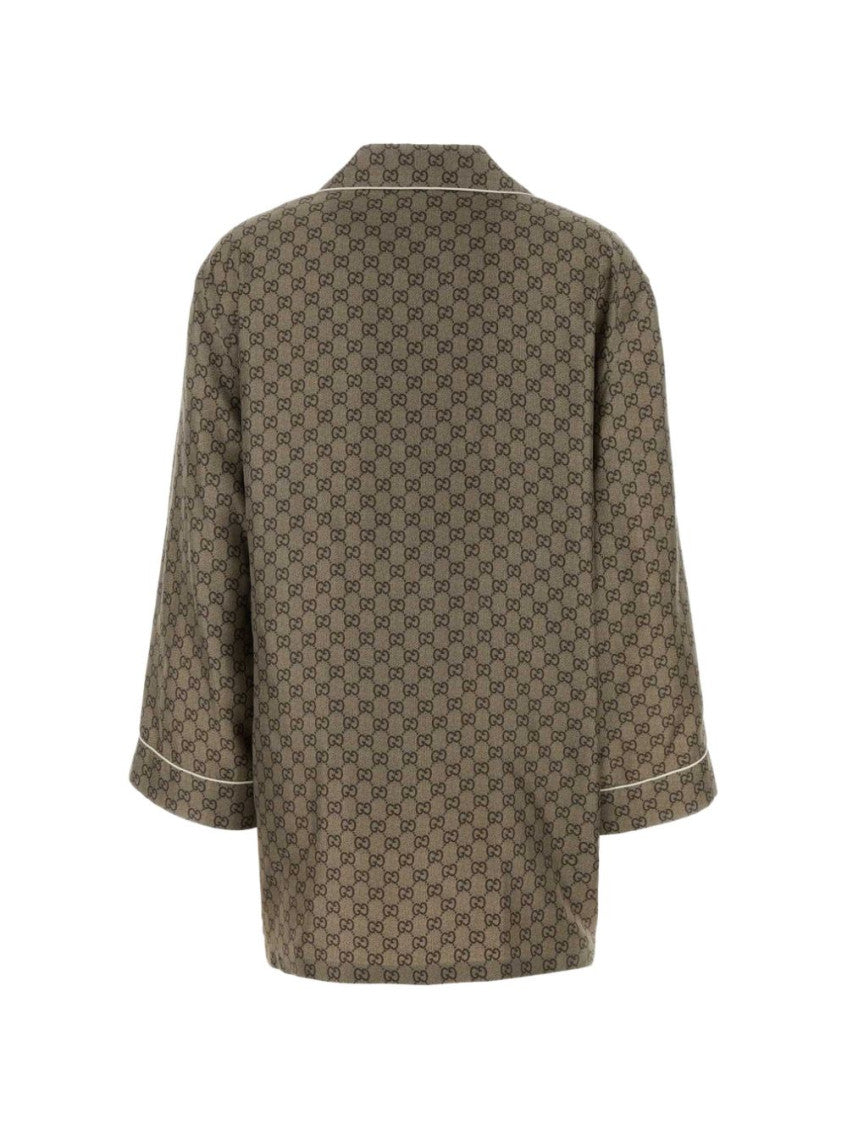 Beige Regular Logo Shirt 2