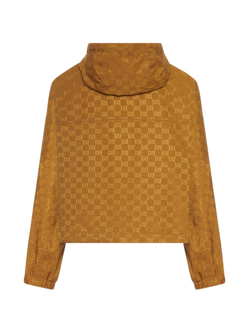Mustard Logo Hood Jacket 2