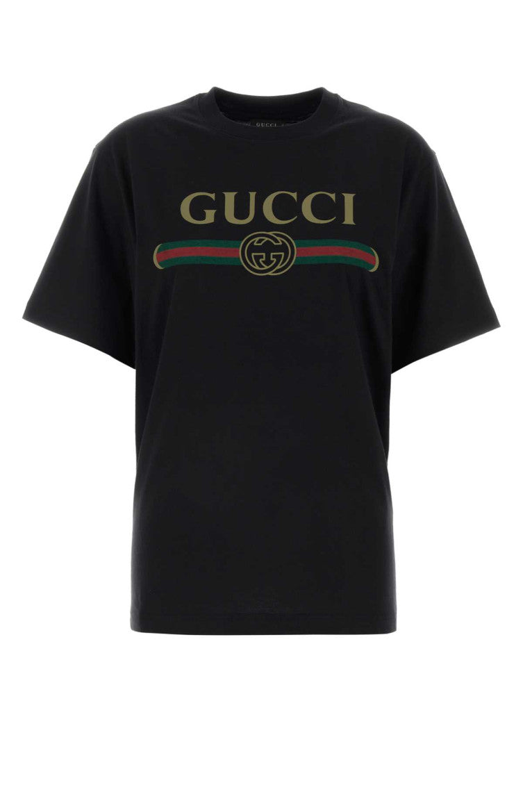 Black Logo Crew Neck T-Shirt 1