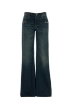 Blue Bootcut Mid Rise Jeans 1