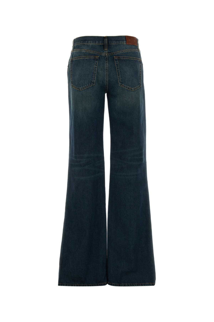Blue Bootcut Mid Rise Jeans 2