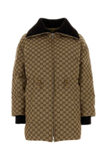 Brown Logo Shirt Collar Jacket 1