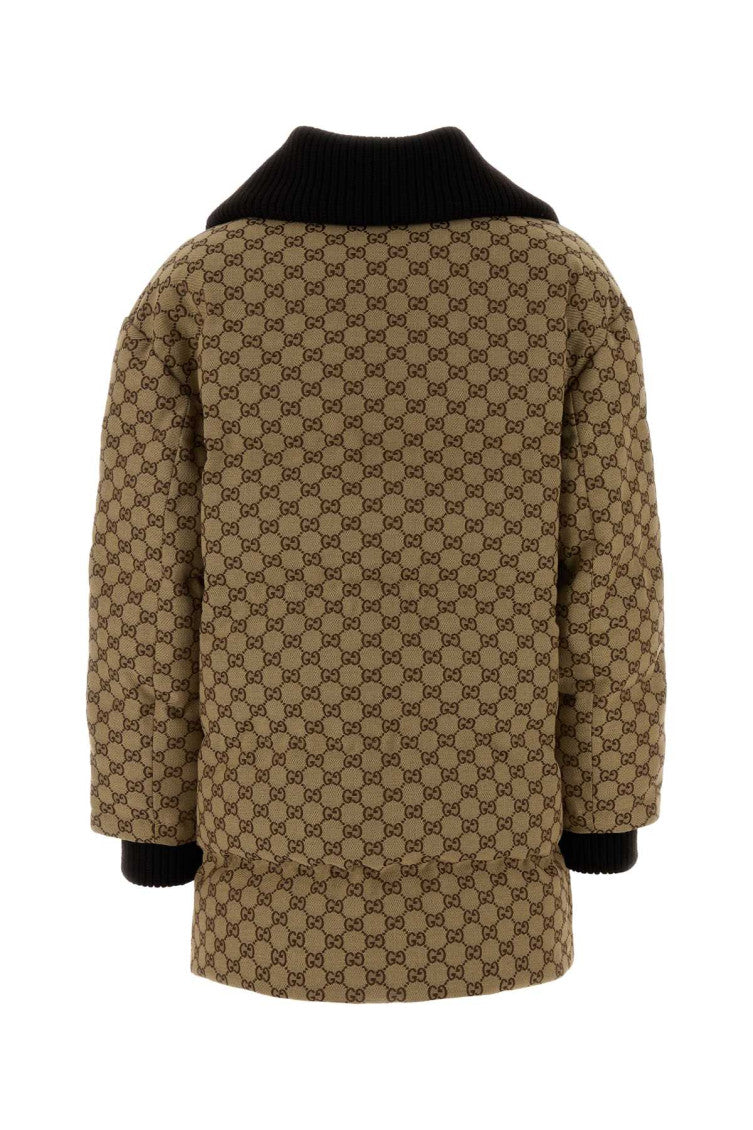 Brown Logo Shirt Collar Jacket 2