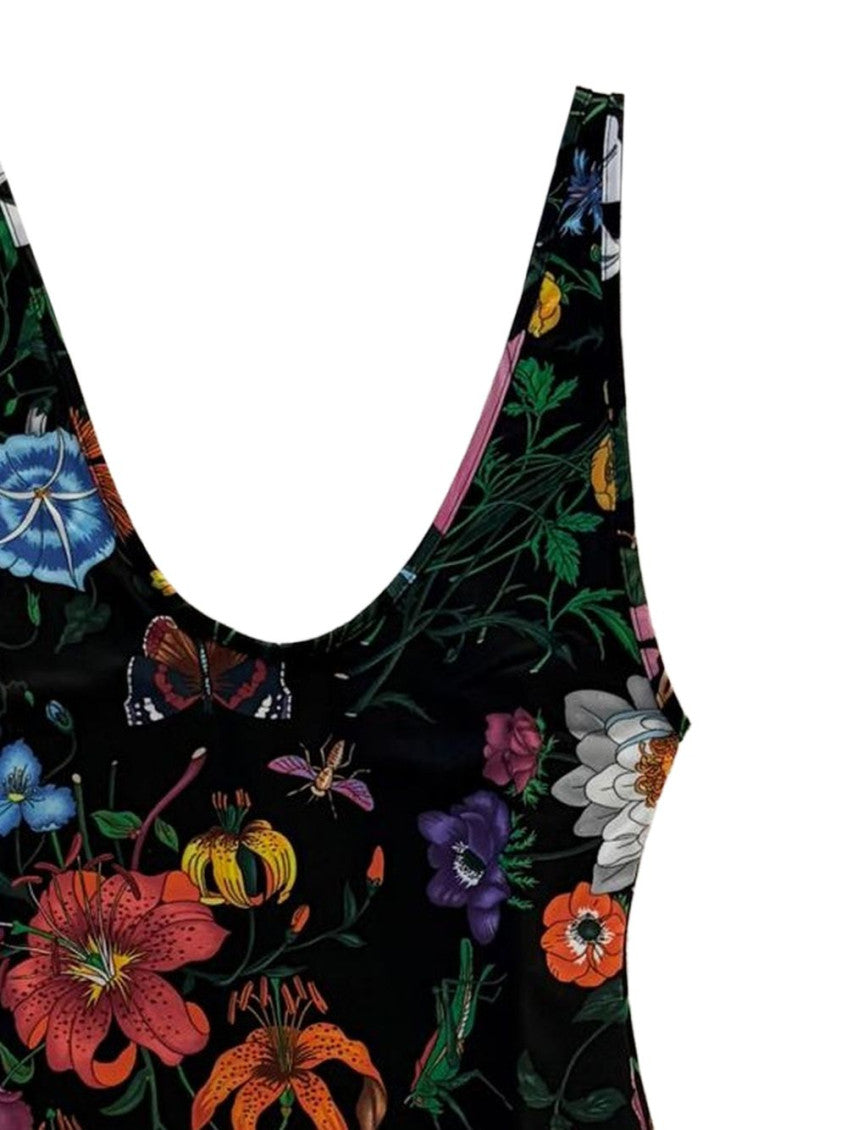 Black Floral Swimwear 2